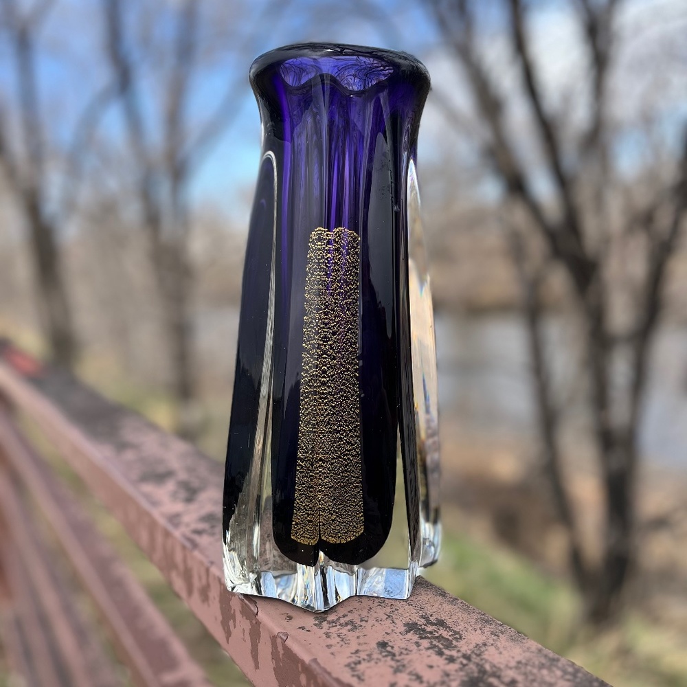 Vintage murano glass vase